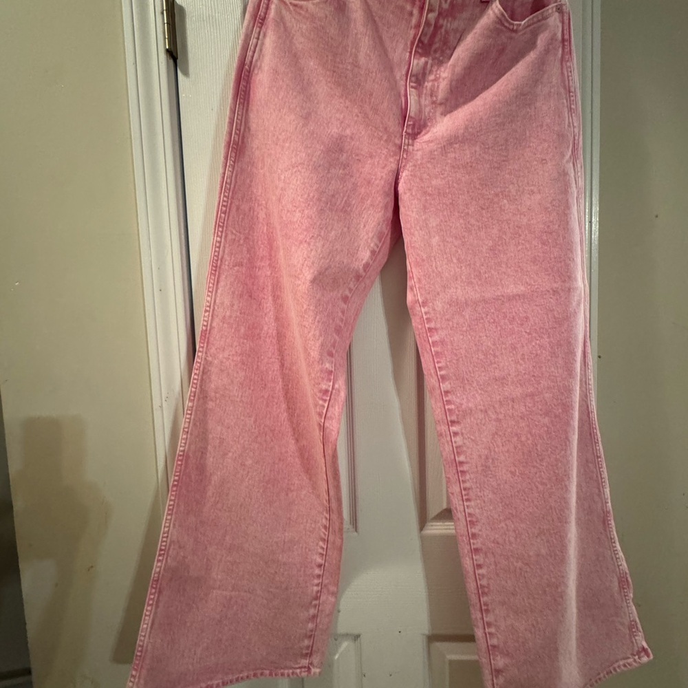 AMO Pink Flare Jeans - Picture 4 of 6